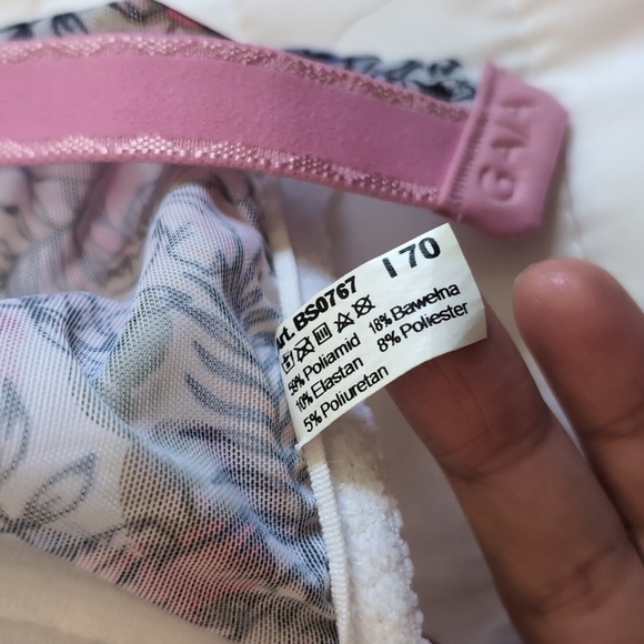 Gaia Women's Semi Soft 767 Floral Embroidered Petra Bra Size 32I - Picture 4 of 17